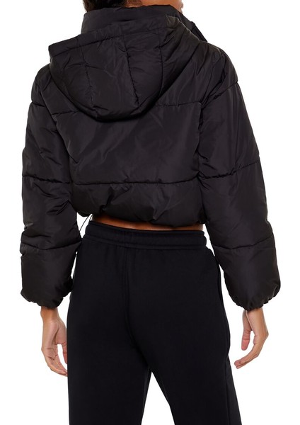 Kapüşonlu Crop Şişme Mont indirimleri