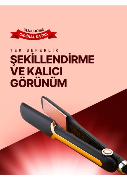 Siyah Saç Düzleştirici Şekillendirici, Pratik ve Şık Tasarım, Kolay Kullanım fiyatları