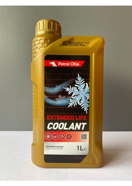 Kırmızı Renk Organik Antifriz 1 Litre (07/2025 Üretim)