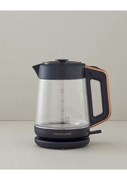 Cam Çay Makinesi ve Kettle, Siyah-Bakır, Pratik ve Şık Tasarım modelleri