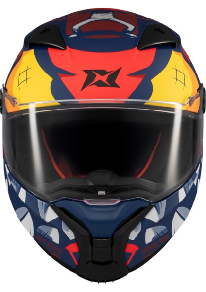 Kapalı Kask Fenix Angry Face C5 Mat Kırmızı fiyatları