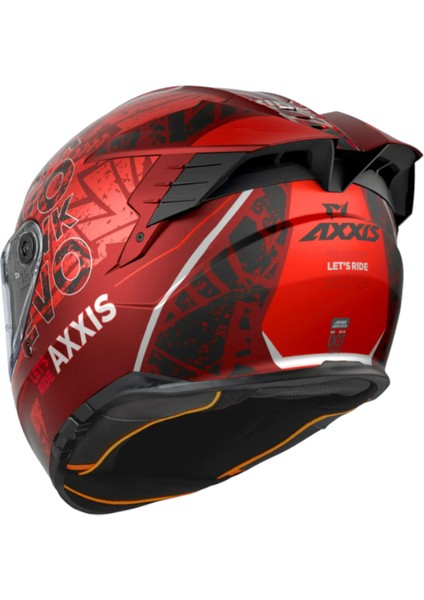 Kapalı Kask Hawk Evo Sv C5 Let's Ride Mat Kırmızı fiyatları