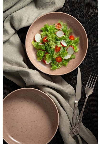 Çok Renkli 2'li 20 cm Kase Seti, Şık ve Dayanıklı Seramik Tasarım