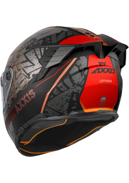 Kapalı Kask Hawk Evo Sv B5 Let's Ride Mat Kırmızı fiyatları