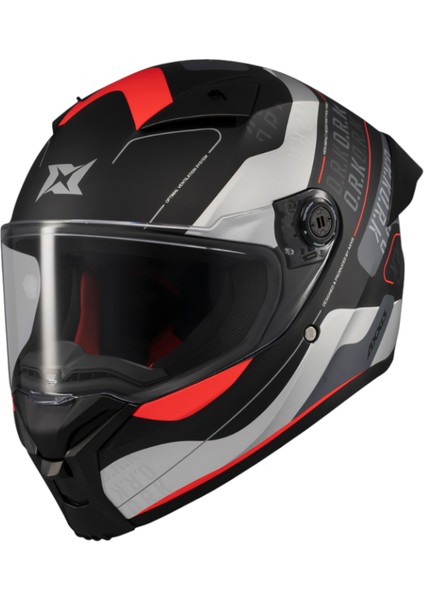 Kapalı Kask Fenix Ork B5 Mat Siyah-Kırmızı fiyatları