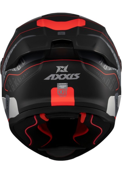 Kapalı Kask Fenix Ork B5 Mat Siyah-Kırmızı indirimleri