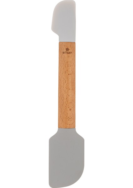 Gri Soft Silikon Fırça ve Spatula Seti, Dayanıklı ve Kullanışlı Mutfak Aracı.