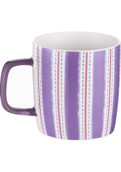 Mor Çizgili Yeni Bone Kupa 350 ml Şık ve Kullanışlı Içecek Kabı indirimleri