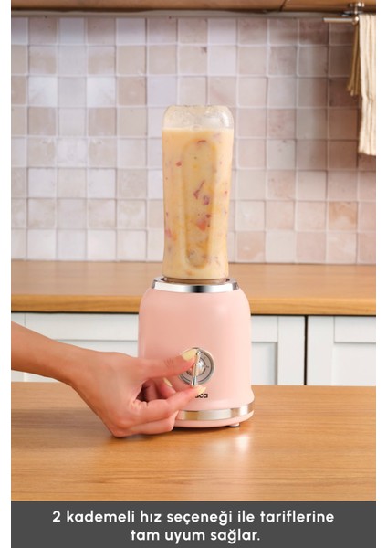 Şık Pembe Kişisel Smoothie Blender, Sağlıklı ve Pratik Kullanım Için Mükemmel modelleri