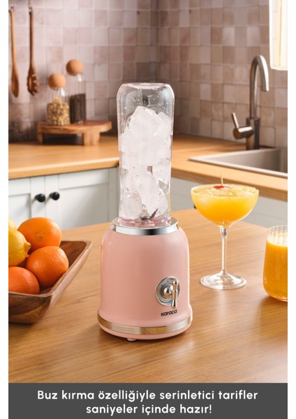 Şık Pembe Kişisel Smoothie Blender, Sağlıklı ve Pratik Kullanım Için Mükemmel