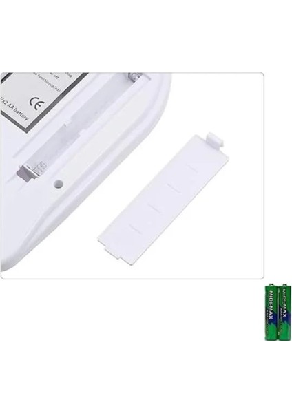 Dijital Mutfak Terazisi, LCD Ekran, Dara Alma, Renkli, Pratik ve Hassas Tartım