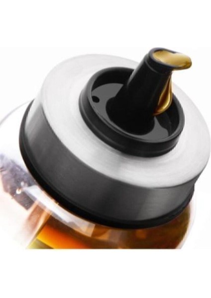 Turkuaz 2'li Cam Yağdanlık Seti, Damlatmaz Borosilikat, Ahşap Altlık ile Şık Tasarım indirimleri