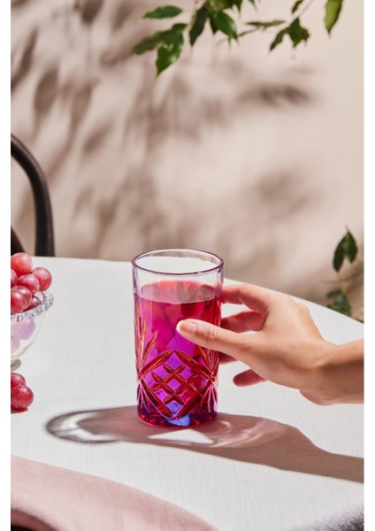 Kırmızı 375 ml Şeffaf Içecek Bardağı, Şık ve Kullanışlı Tasarım fiyatları