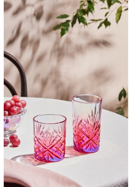 Kırmızı 375 ml Şeffaf Içecek Bardağı, Şık ve Kullanışlı Tasarım fırsatları