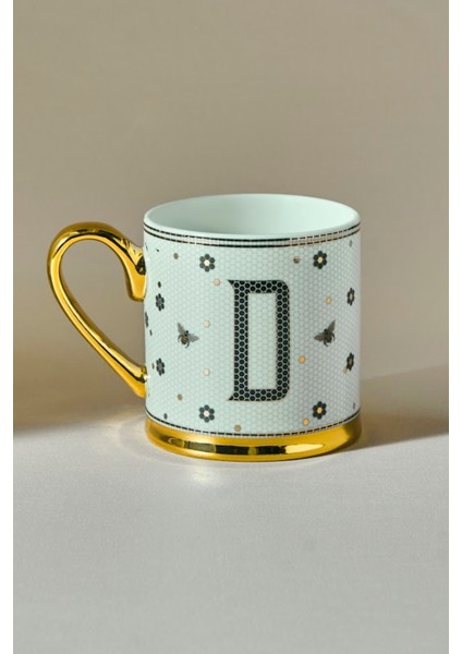 D Harfli 330 ml Siyah Kupa, Şık ve Kullanışlı Içecek Kabı modelleri