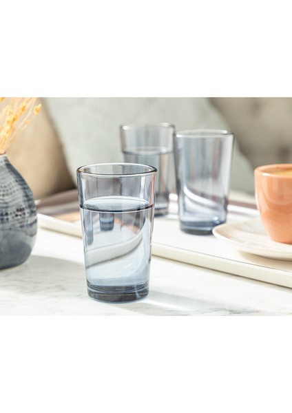 6'lı Petunia Cam Su Bardağı, 100 Ml, Kahve Yanına Şık Lacivert Tasarım modelleri