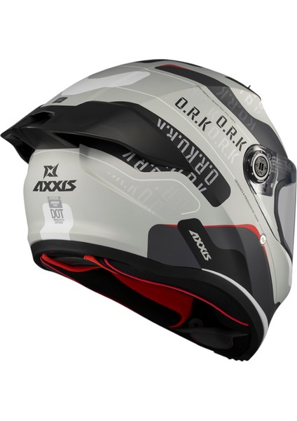 Kapalı Kask Fenix Ork C2 Siyah-Beyaz fırsatları