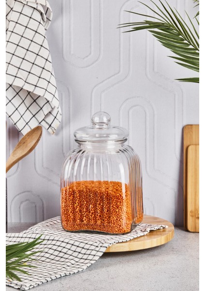 Turuncu 4,0l Cam Saklama Kabı, Sağlam ve Şık Tasarım