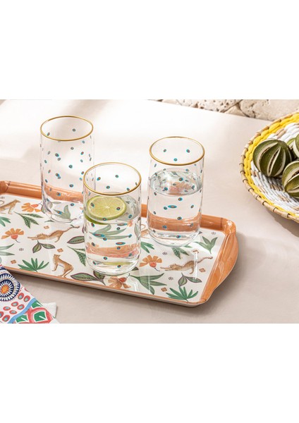 3'lü Cam Meşrubat Bardağı Seti, 365 Ml, Yeşil-Mavi Renkli, Şık ve Dayanıklı Tasarım fiyatları