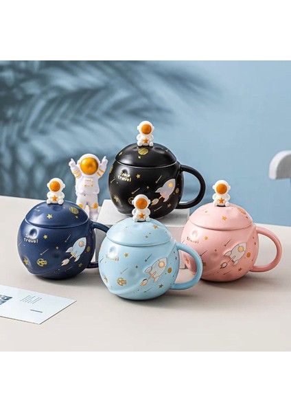 Lacivert Astronot Temalı Kupa, Uzay Hayali Için Mükemmel Seçim