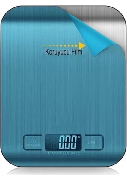 Paslanmaz Çelik Dijital Mutfak Terazisi, 5 kg Hassas Tartım, Çok Renkli fırsatları