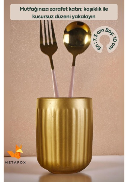 Modern Altın Renkli Tezgah Üstü Şık Kaşıklık, Dekoratif ve Kullanışlı Tasarım fiyatları