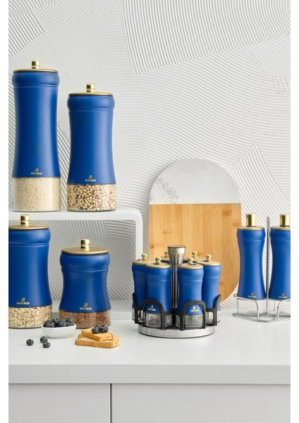 Mavi Cam Yağlık ve Sirkelik, Şık ve Dayanıklı Mutfak Seti