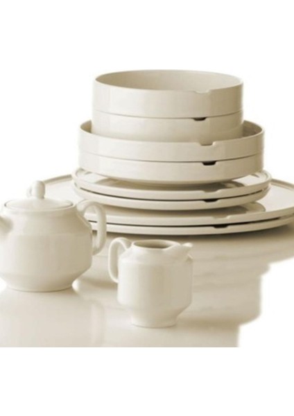 Bej 20 cm Çukur Salata Tabağı, Mikrodalga Uyumlu, 2'li Set fırsatları