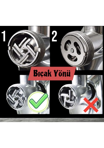 Paslanmaz Metal Yedek Bıçak, Kıyma Makinesi Için 5 Numara Parça fırsatları
