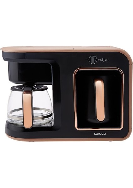 2'li Kahve Makinesi Seti, Türk ve Filtre Kahve Seçeneği, Bej Renk