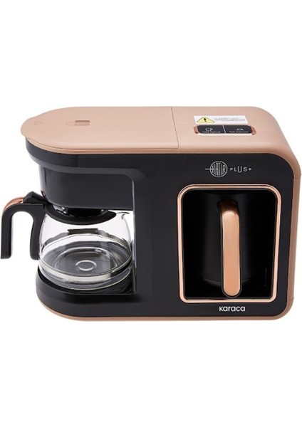 2'li Kahve Makinesi Seti, Türk ve Filtre Kahve Seçeneği, Bej Renk indirimleri