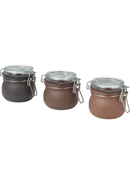 Renkli Cam Kavanoz Seti, 13 Cl, 3 Adet, Şık ve Kullanışlı Ev Düzeni Ürünü