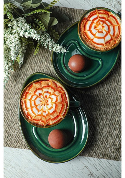 Yeşil Çay Sunum Seti 4 Parça 2 Kişilik, Şık ve Zarif Takım fiyatları