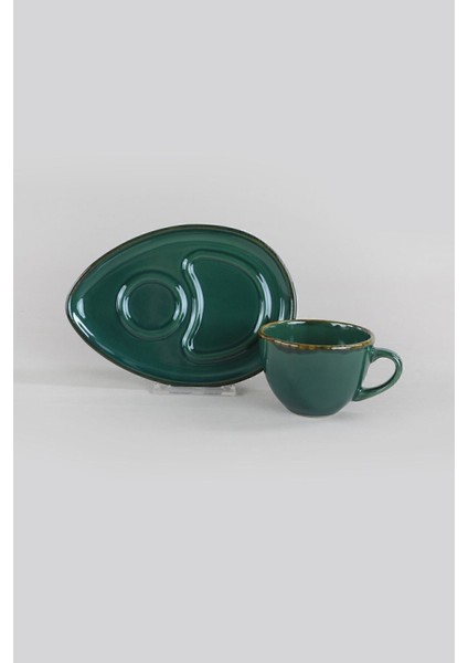 Yeşil Çay Sunum Seti 4 Parça 2 Kişilik, Şık ve Zarif Takım indirimleri