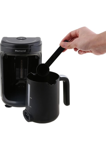 Siyah Türk Kahve Makinesi, Hediye Seti ile Lezzetli Kahveler Keyfi