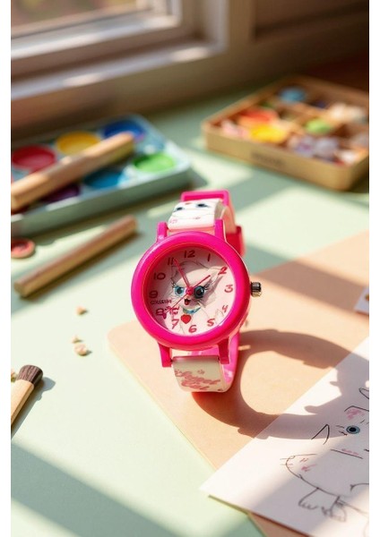 Renkli ve Figürlü Özel Kutulu Çocuk Kol Saati FT.CLS.CK01 indirimleri