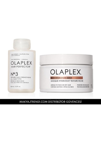 Bond Treatment Duo - Kalın Telli Saçlar Için Bağ Güçlendirici, Saç Kusursuzlaştırıcı & Besleyici Maske Seti