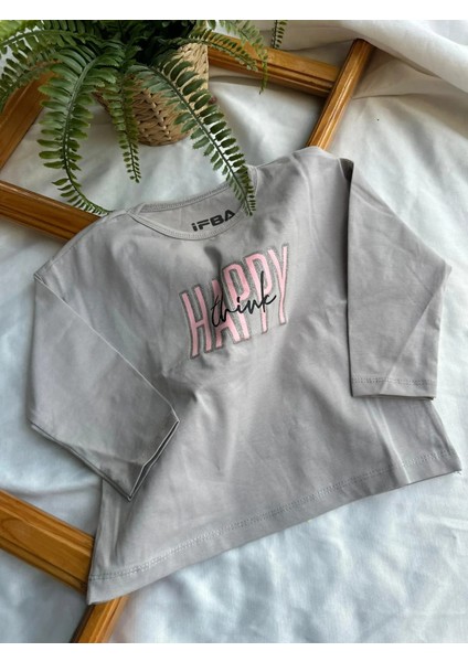 Happy Think Baskılı Gri Body 67/ fiyatları