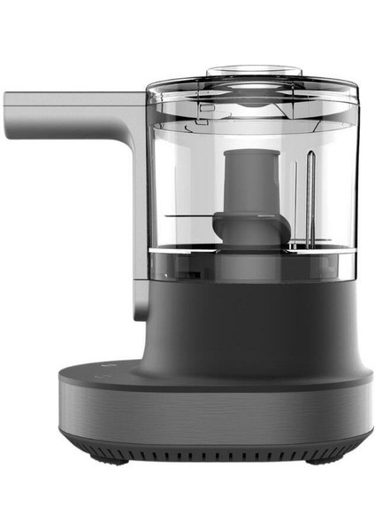 Gri Mini Doğrayıcı, Pratik ve Hızlı Kullanım, Dayanıklı ve Şık Tasarım