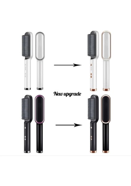 Çok Renkli Elektrikli Saç Düzleştirici Tarak Fırça 130-200° fırsatları