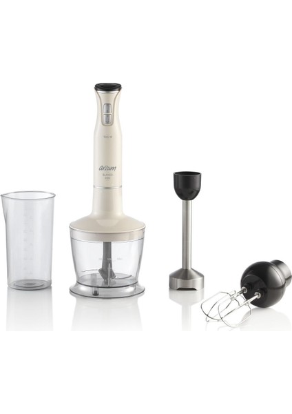 Mini Blender Seti 1500W Beyaz, Pratik ve Şık Mutfak Cihazı