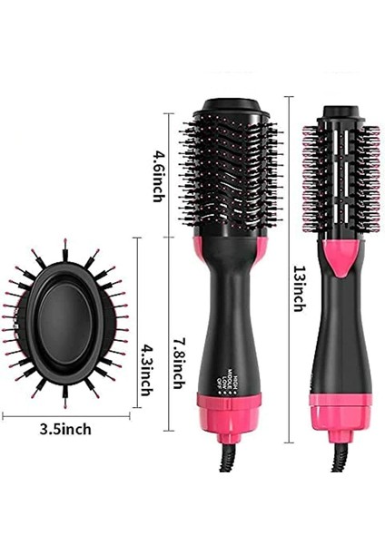 2023 Serisi Saç Şekillendirici ve Düzleştirici Fön Tarağı, Siyah, 1200W indirimleri