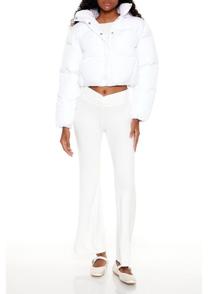 Kapüşonlu Crop Şişme Mont fiyatları