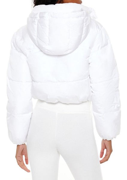 Kapüşonlu Crop Şişme Mont indirimleri