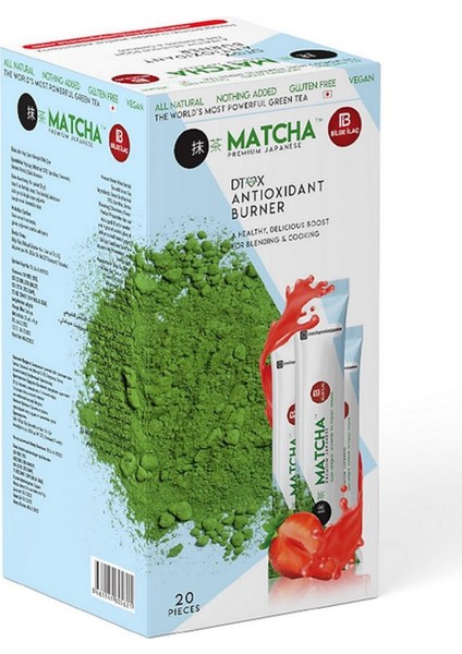 bilge matcha premium japanese çilek aromalı matcha çayı 1 kutu (8 gr x 20 adet)