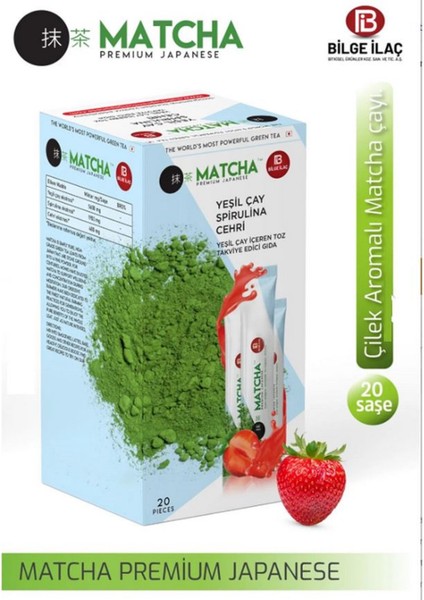 bilge matcha premium japanese çilek aromalı matcha çayı 1 kutu (8 gr x 20 adet) modelleri