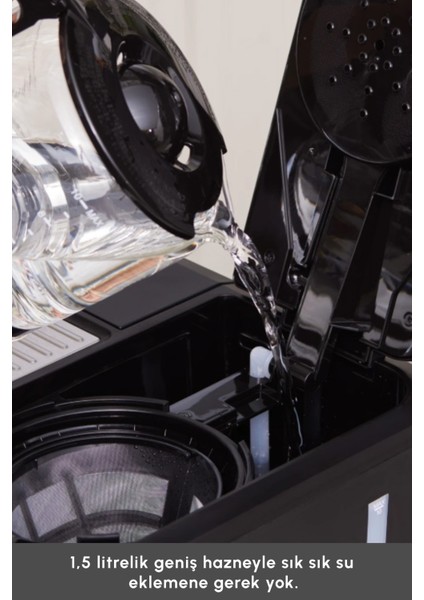 2'si Birlikte Espresso ve Filtre Kahve Makinesi 1,5 L 1800 W fırsatları