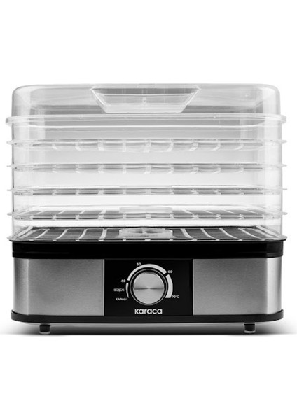 5 Renkli Raflı Meyve Sebze ve Et Kurutma Makinesi, Ayarlanabilir Sıcaklıkli