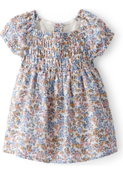 Kız Bebek Ekru Elbise