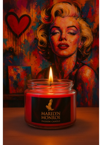 Marilyn Monroe Koleksiyon Mum–ilham Veren Kadınlar Serisi, %100 Doğal, El Yapımı, Dekoratif & Kokulu